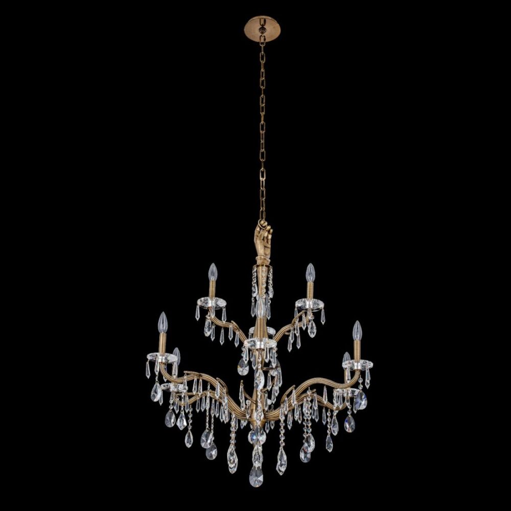 Venere 9 Light 2 Tier Chandeli