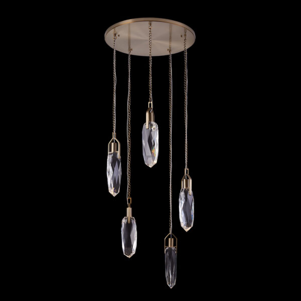 DIAMANTE 5 DROP PENDANT