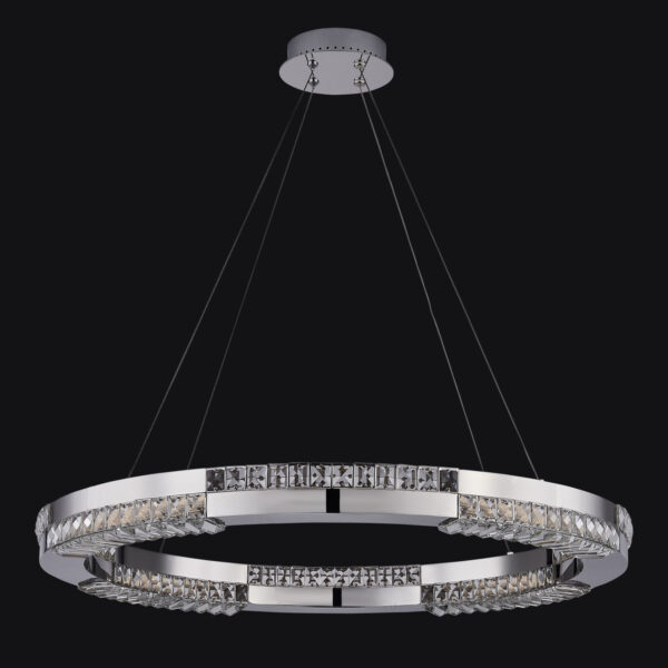 DAMA 34IN CHROME PENDANT