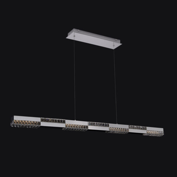DAMA 60IN CHROME ISLAND LIGHT