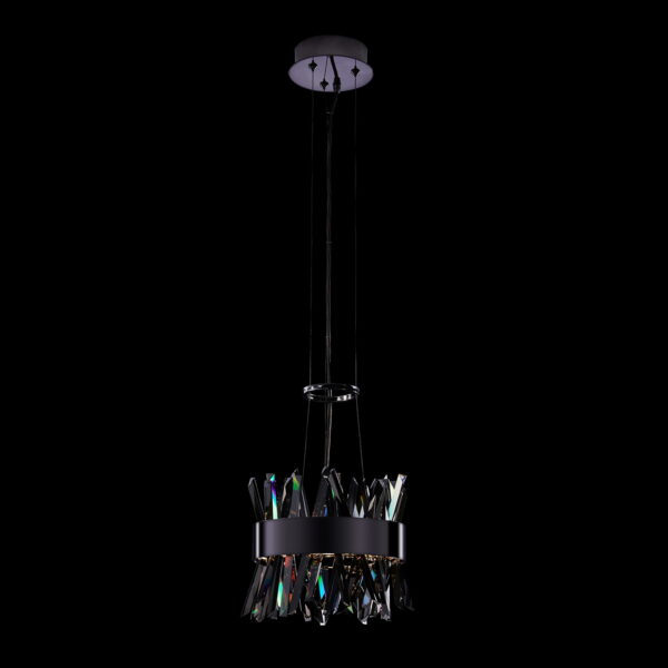 Glacier 10-in (26-watt) LED Black Nickel Pendant