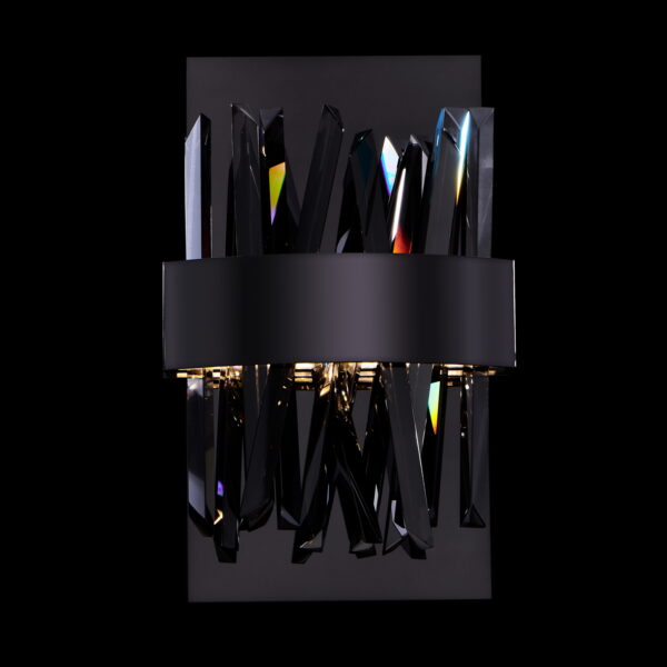 Glacier 12-in (8-watt) LED Black Nickel Wall Sconce