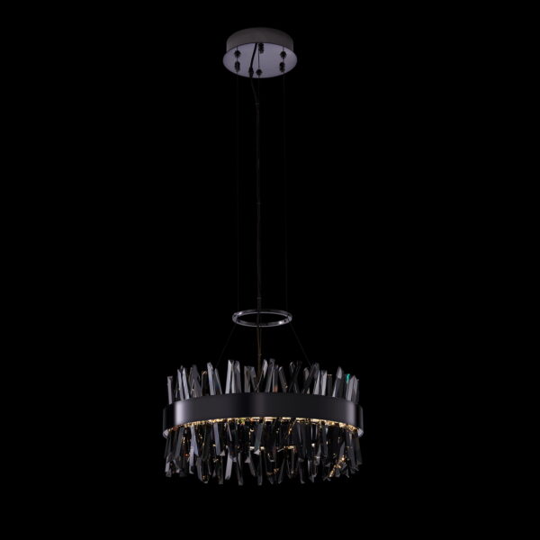 Glacier 20-in (58-watt) LED Black Nickel Pendant