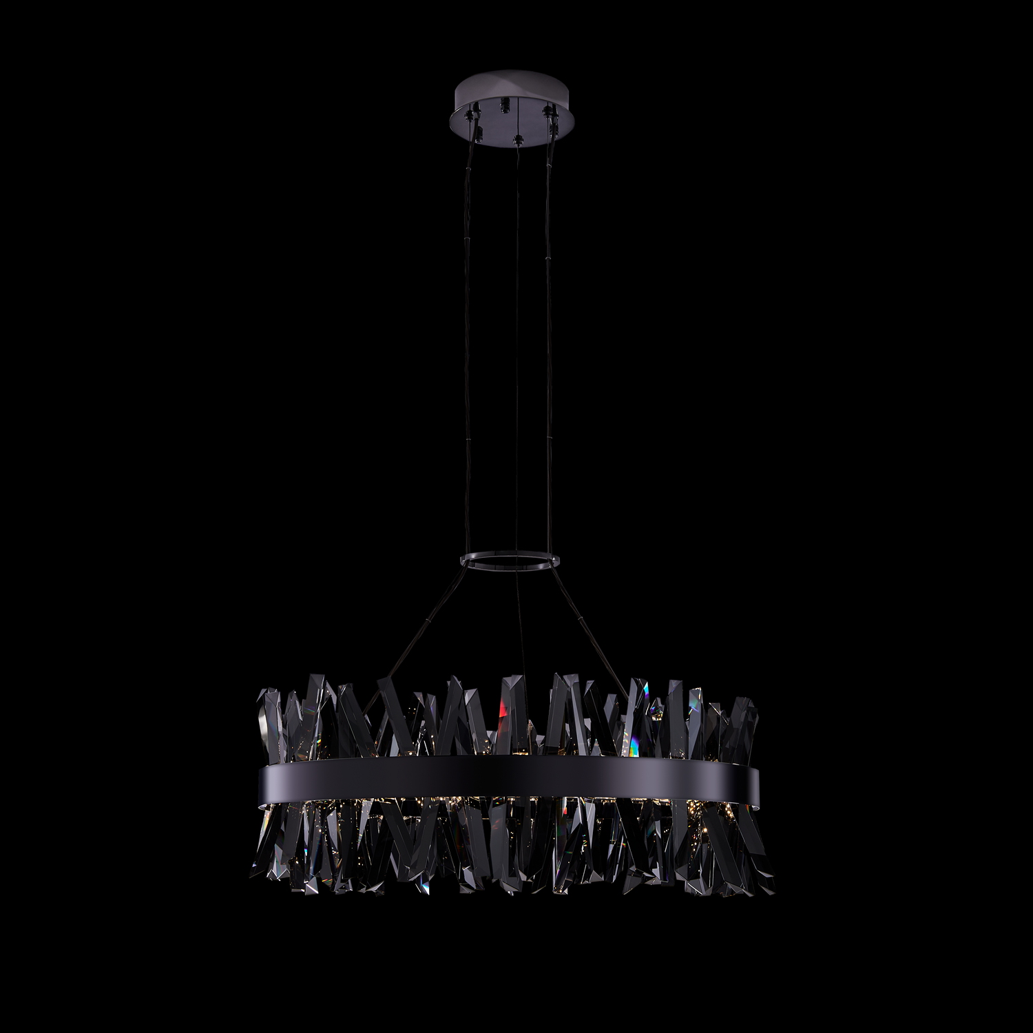 Glacier 32-in (94-watt) LED Black Nickel Pendant