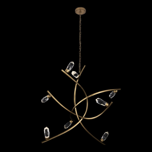 Bilancia 48-in (28-watt) LED True Brass Chandelier