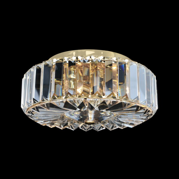 Julien 2 LT 18k Gold/Clear Flush Mount