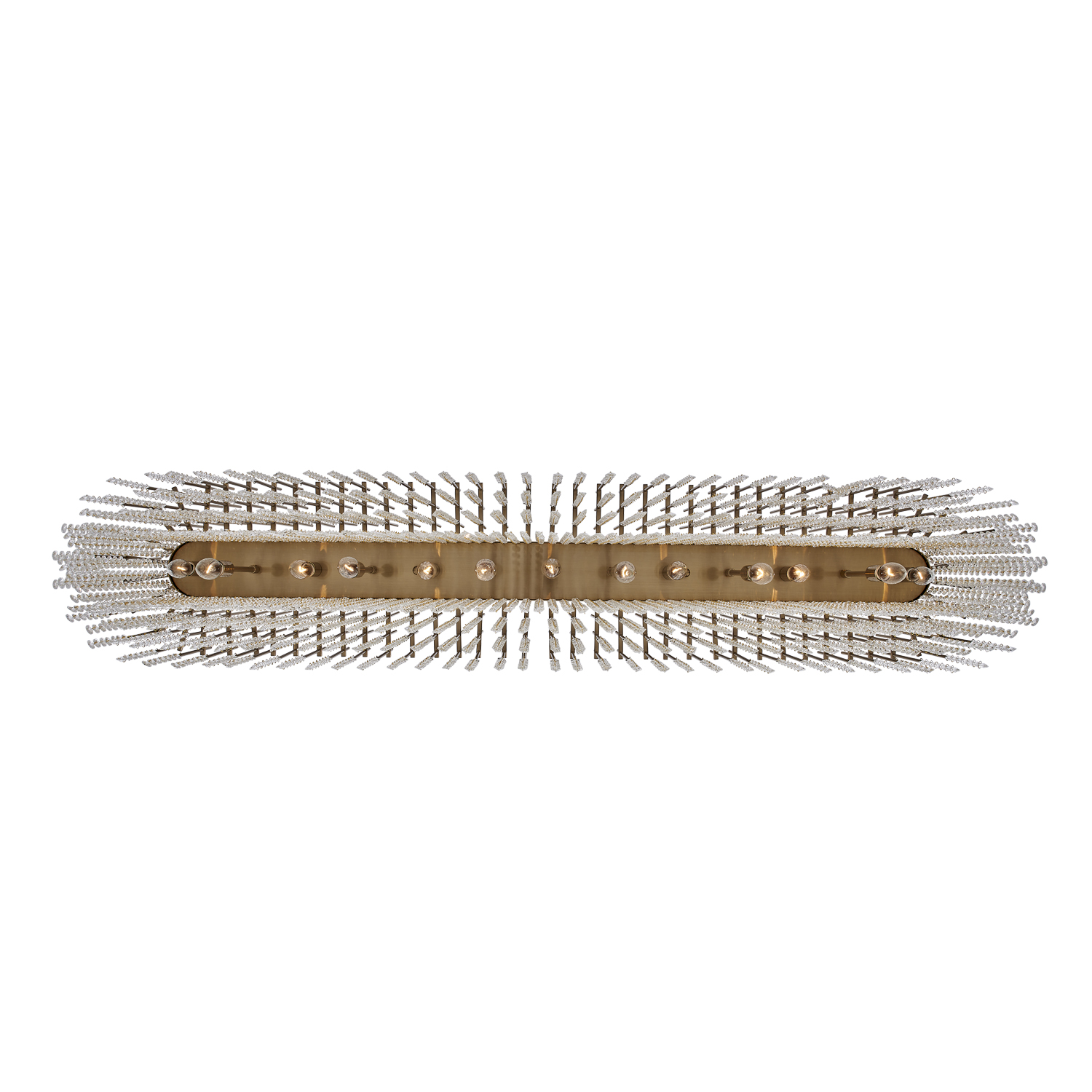 Estrella 60-in 13 Light (40-watt) Brushed Champagene Gold Linear Pendant - Image 2