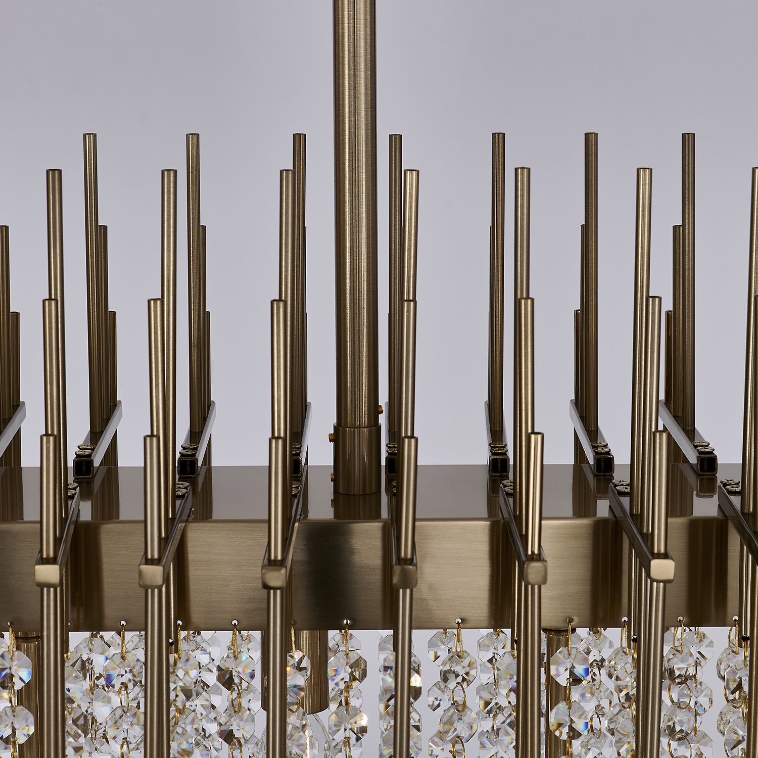 Estrella 60-in 13 Light (40-watt) Brushed Champagene Gold Linear Pendant - Image 5