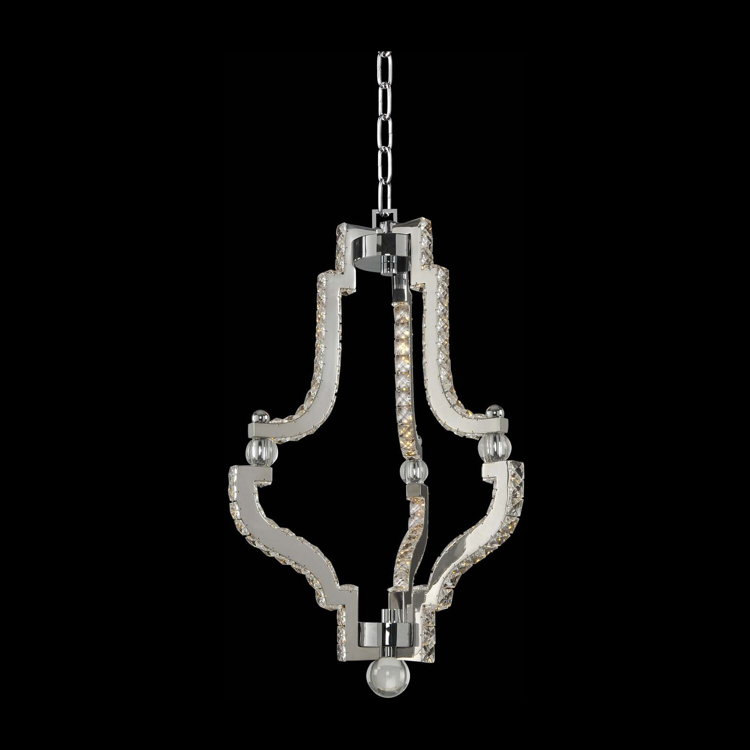 Cambria 1 LT Chrome/Clear Pendant Allegri