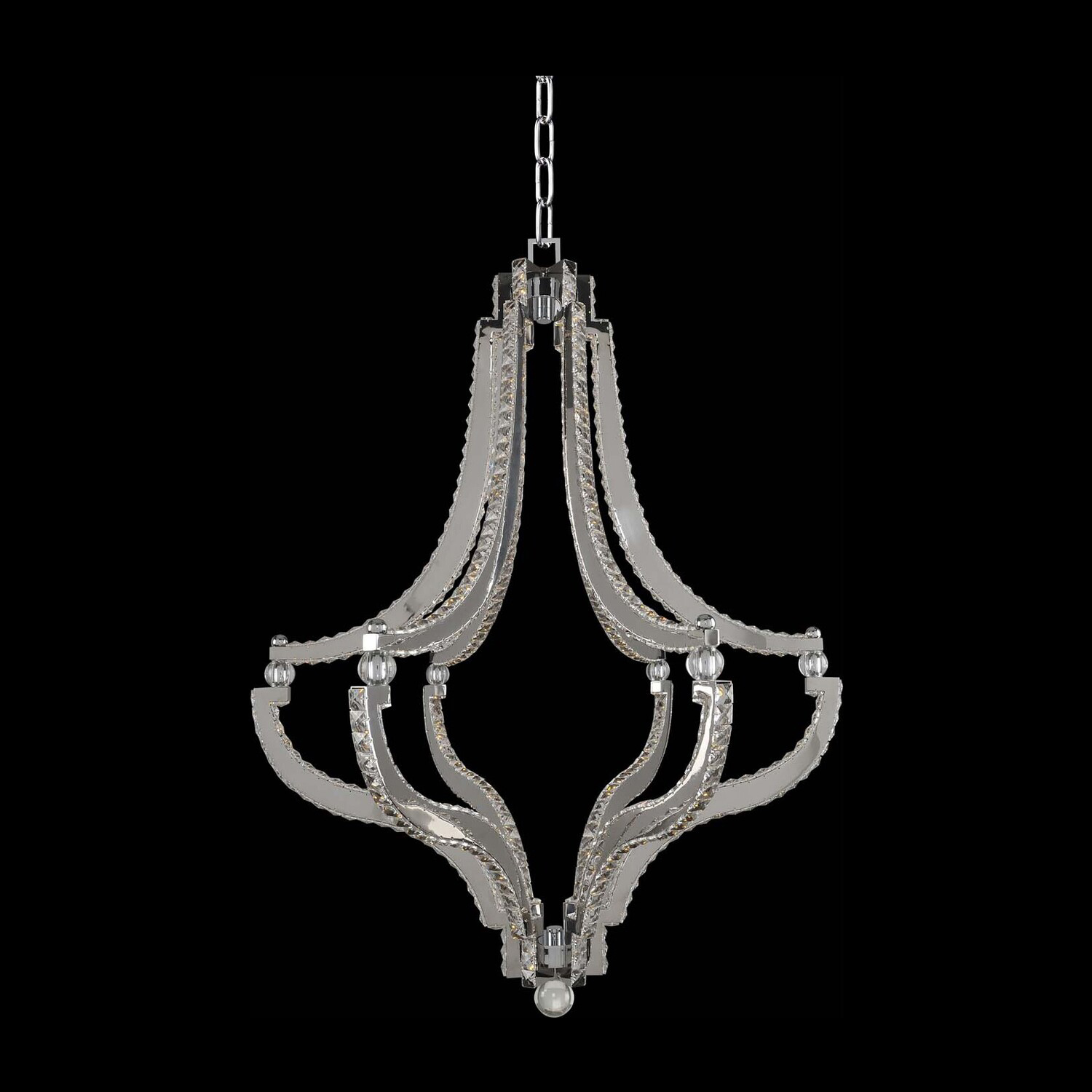 Cambria 1 LT Chrome/Clear Pendant Allegri
