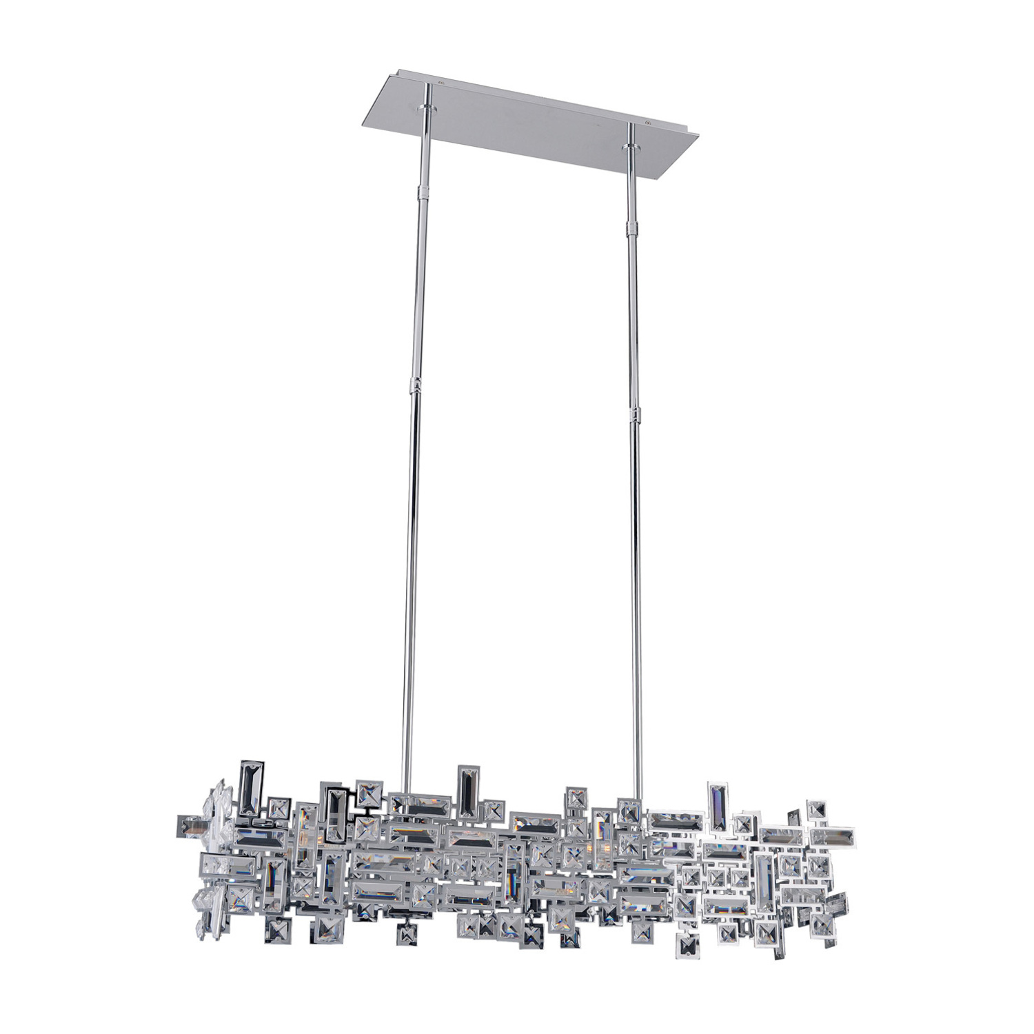 Vermeer 6 LT Chrome Linear Pendant Allegri