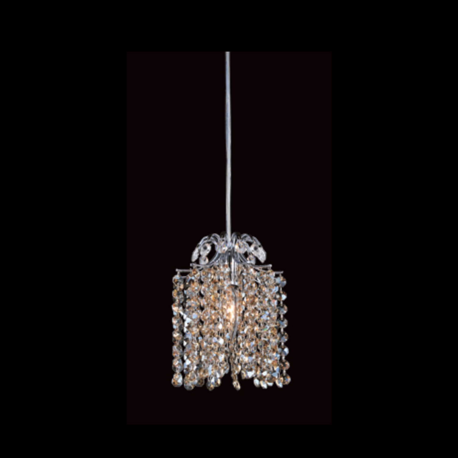 Milieu Mini Pendant 1 LT Chrome/Lt. Topaz Pendant Allegri