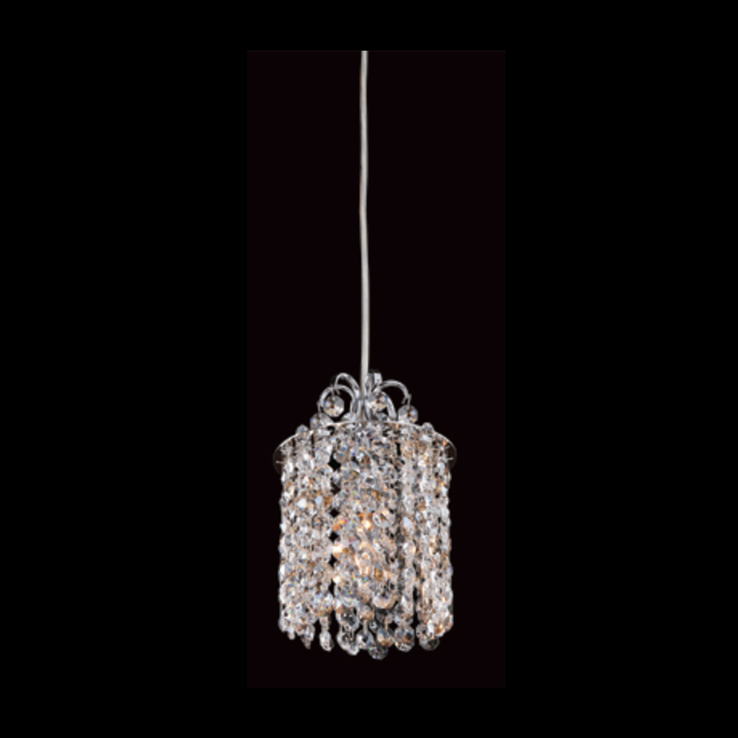Milieu Mini Pendant 2 LT Chrome/Lt.Peridot Pendant Allegri